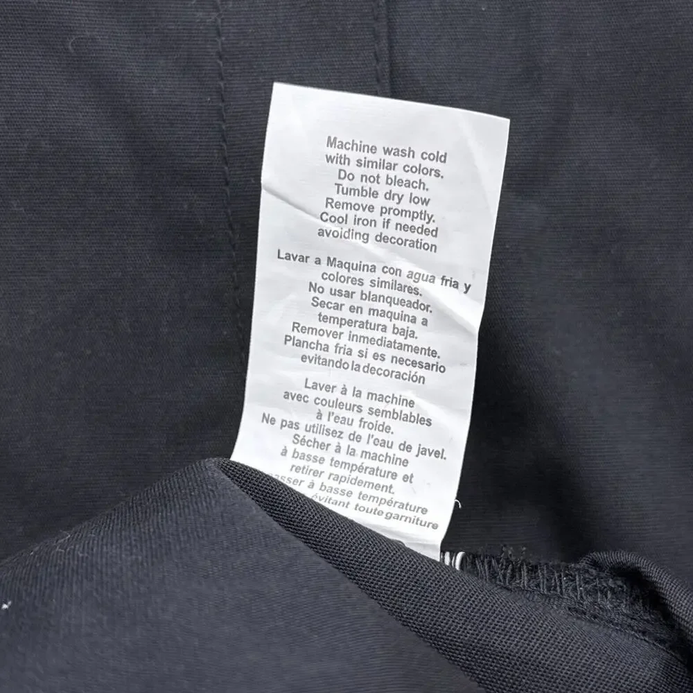 Dickies EDS Medical Scrub Jacket Womens Small Black Warm Up Snap Front 86306 - Picture 8 of 8